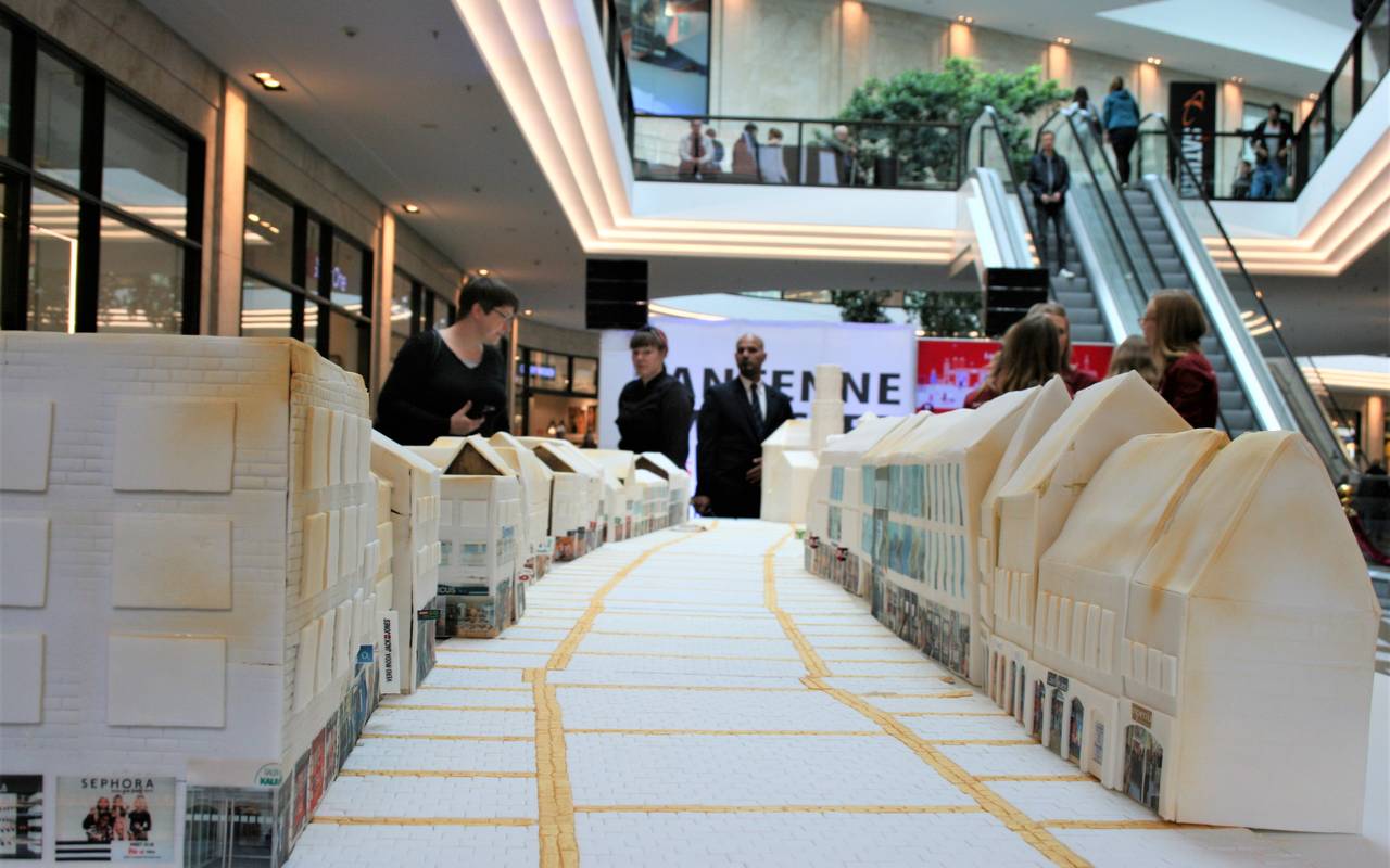 Riesentorte in Form der Ludgeristraße