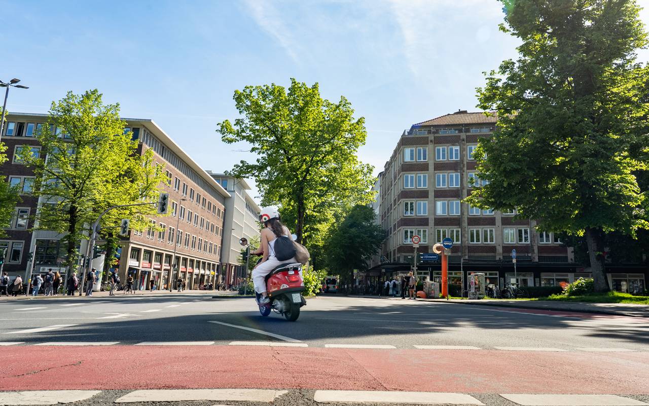 Sommer in der Stadt.