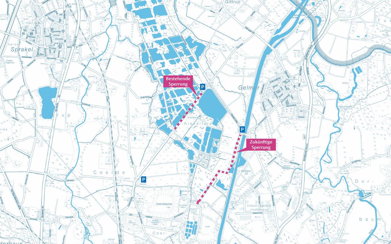 Kartenausschnitt Sprakel/Gelmer