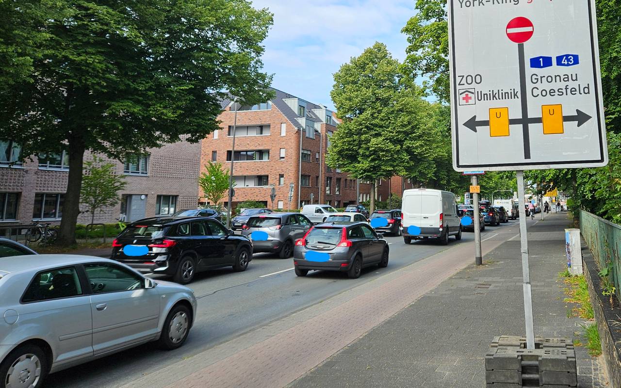 Stau auf dem Friesenring