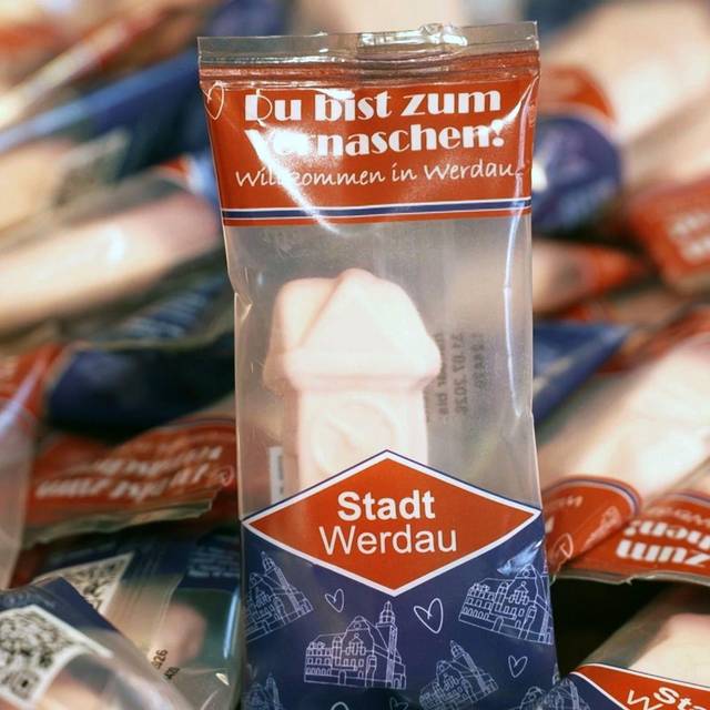 Schaumzucker-Souvenir aus Werdau