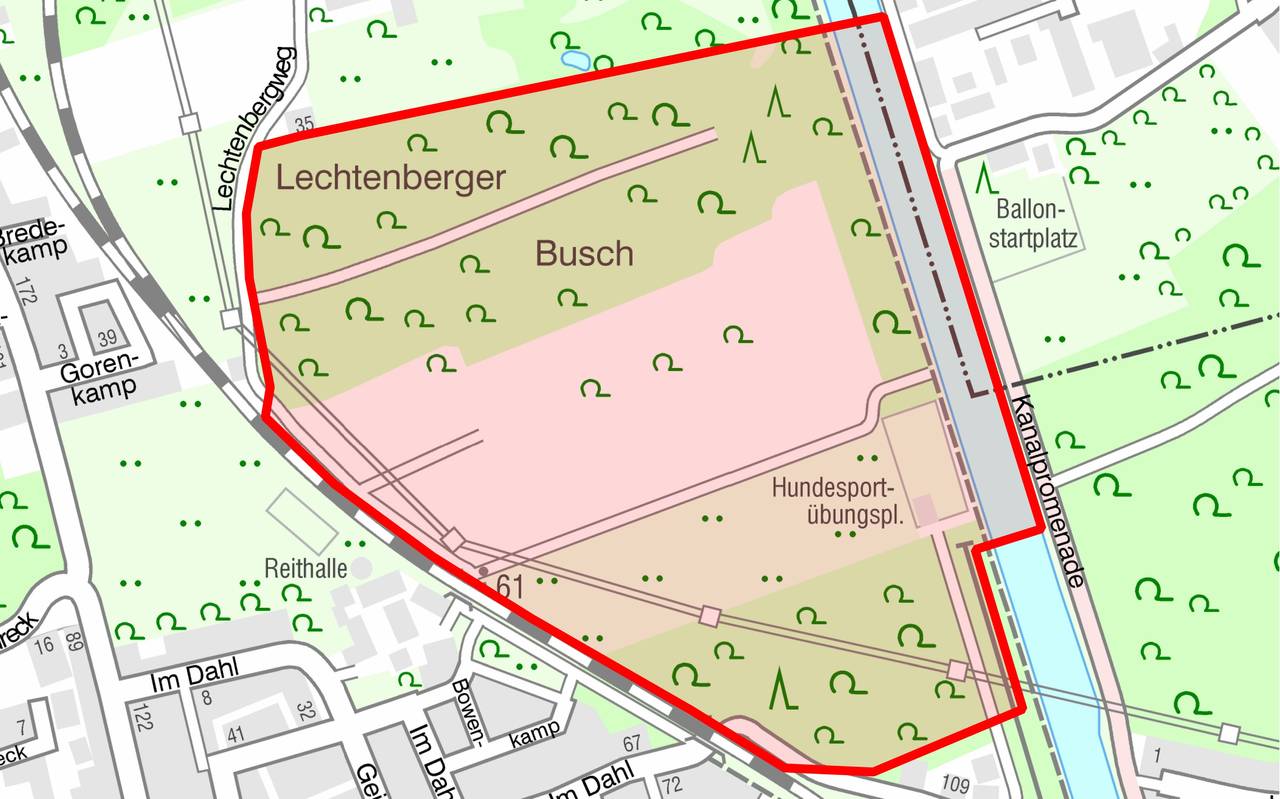 Im Bereich der Straße Im Dahl / Lechtenberger Busch in Münster-Hiltrup ist am Mittwoch, 29. Oktober, ein Blindgänger gefunden worden. Die Feuerwehr sperrt und evakuiert das Gebiet um die Fundstelle.