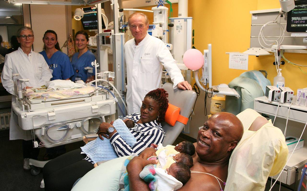 Fünflinge in Berlin geboren