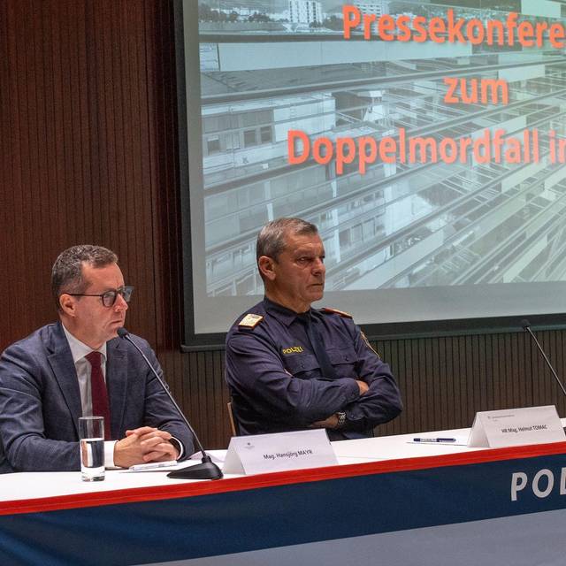 Pressekonferenz zu Doppelmordfall in Tirol