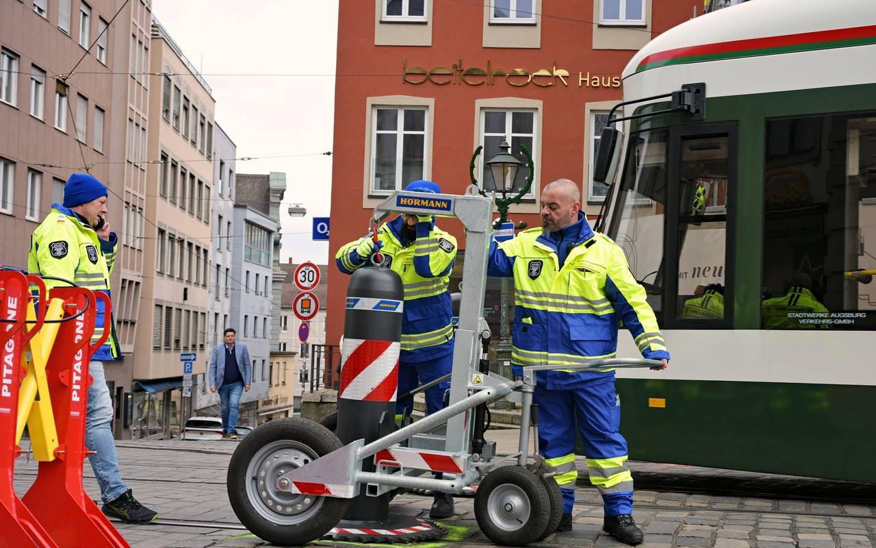 Poller am Augsburger Christkindlmarkt