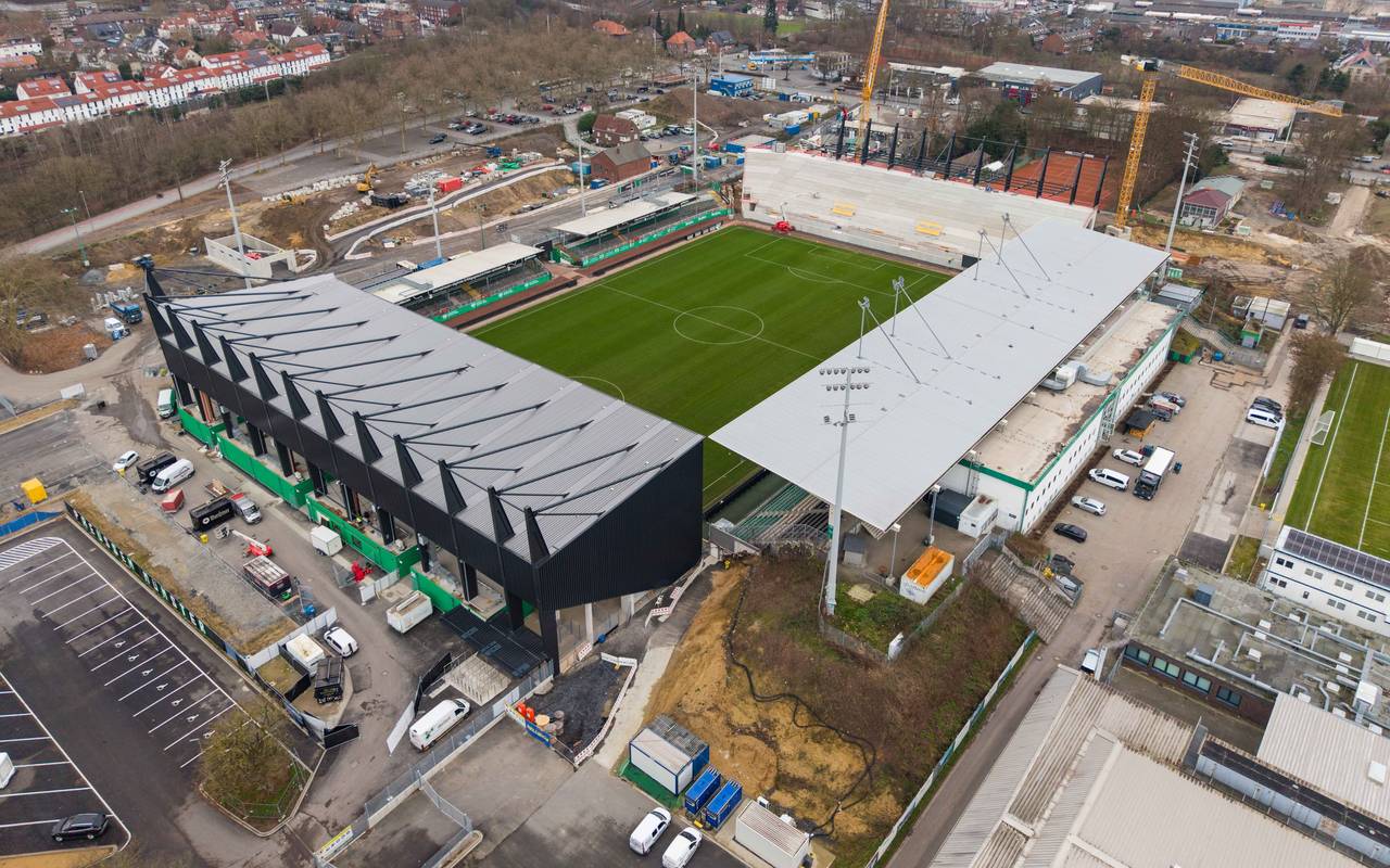 Der aktuelle Baufortschritt am LVM-Preußenstadion liegt weiterhin einige Monate vor dem Zeitplan. Vom 20. Dezember bis 4. Januar ruhen die Bauarbeiten aufgrund der Feiertage.