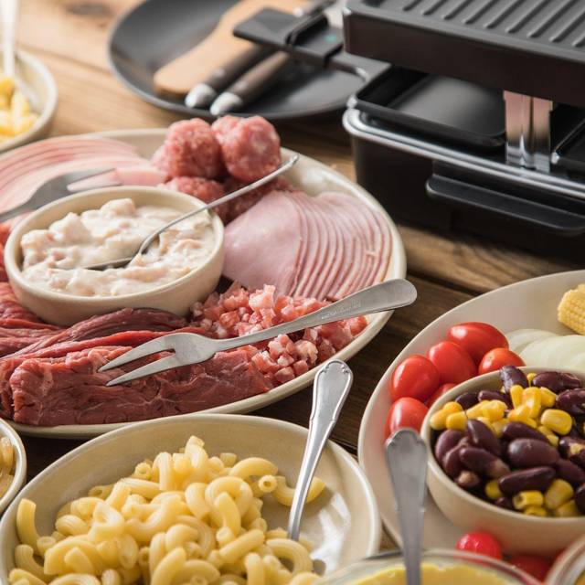 Fleischplatte für das Raclette
