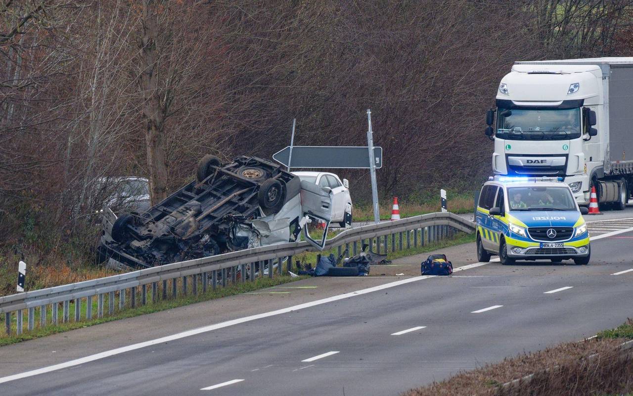 Schwerer Unfall auf der A44