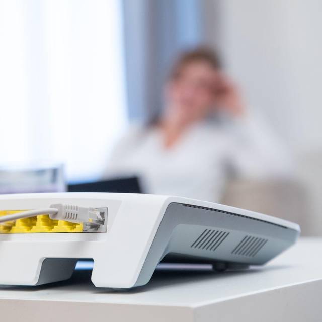 Router steht in einer Wohnung