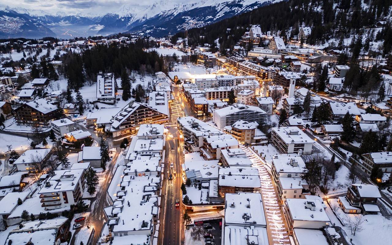 Schweizer Skiort Crans-Montana