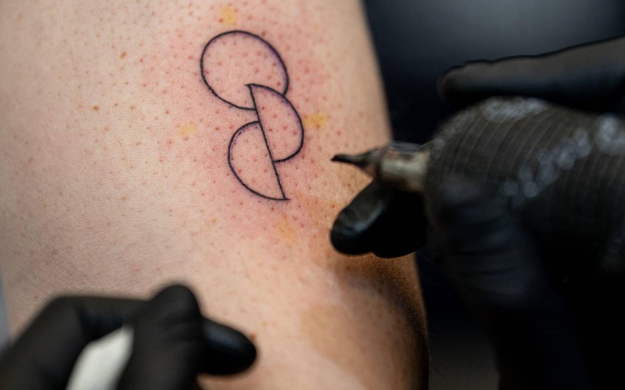 Organspende-Tattoo bei Aktion der Organisation «Junge Helden»