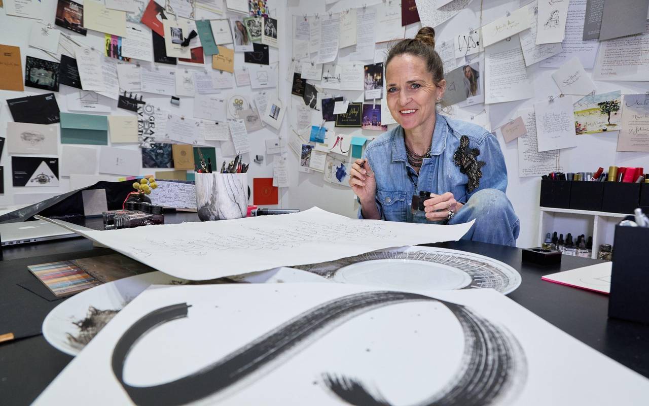 Künstlerin Jeannine Platz - Tag der Handschrift