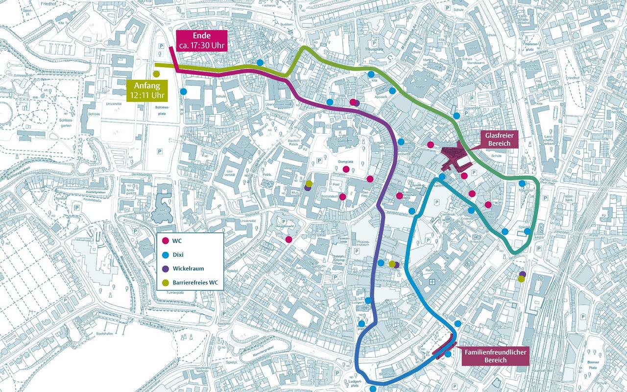 Am Rosenmontag gibt es in der Innenstadt verschiedene Servicepunkte und Sicherheitszonen.