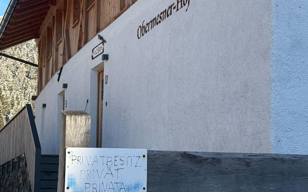 Schild „Privatbesitz“