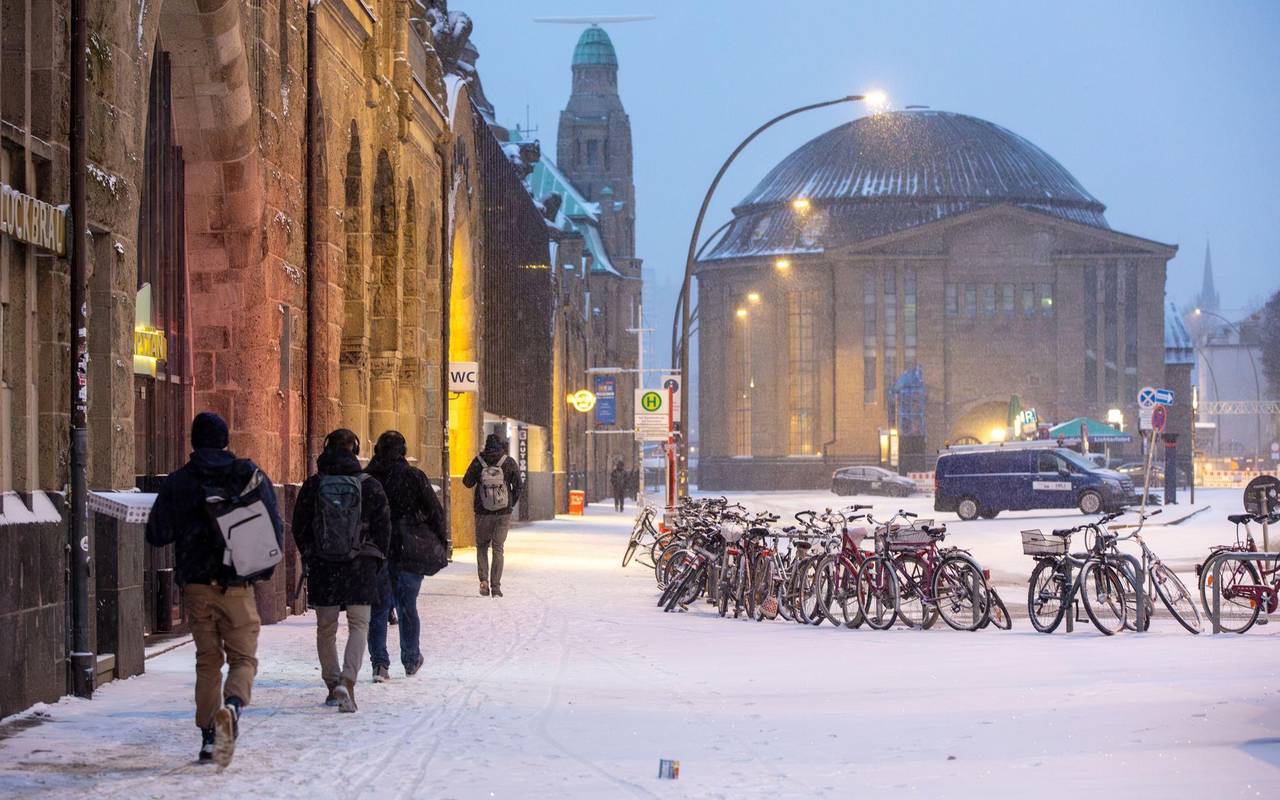 Winterwetter in Hamburg