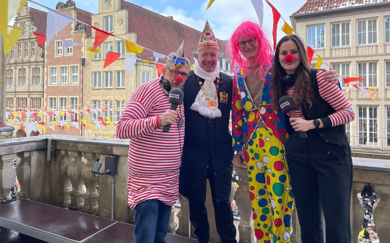 ANTENNE MÜNSTER berichtet live vom Rosenmontagszug.