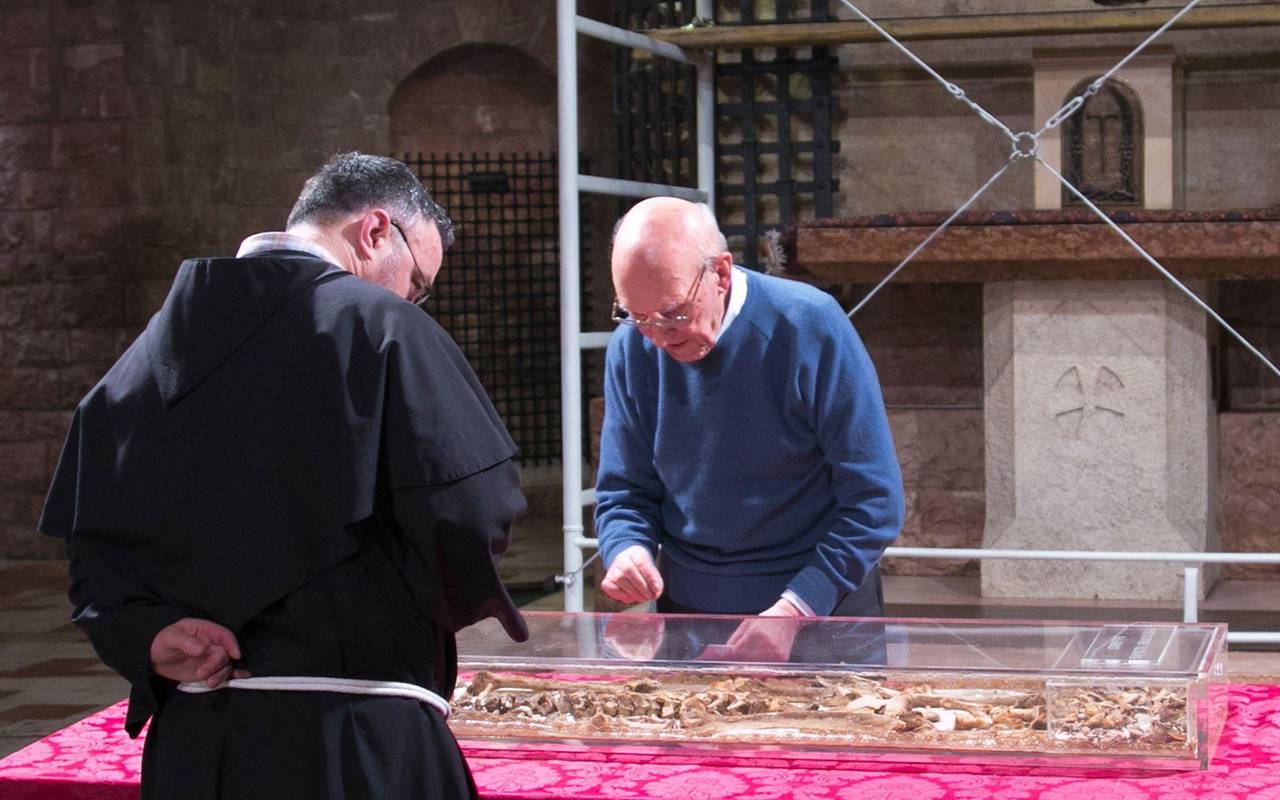 Die Gebeine des heiligen Franziskus