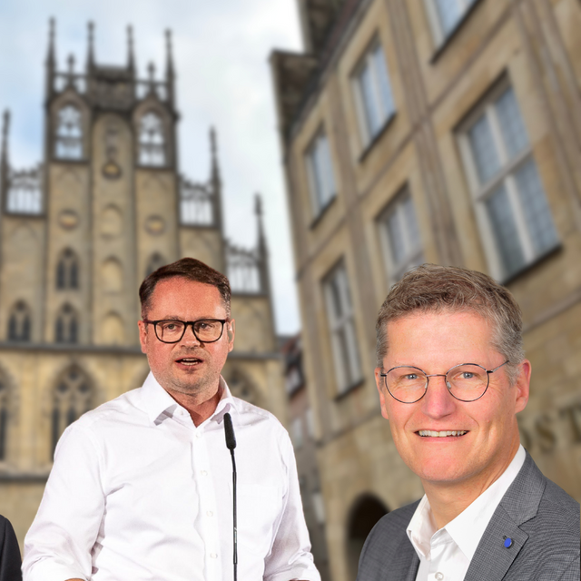 Drei Männer: Dr. Georg Lunemann, Stephan Brinktrine und Tilman Fuchs.