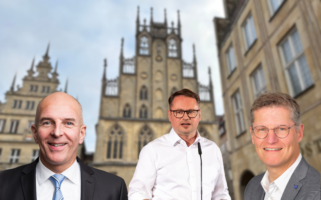 Drei Männer: Dr. Georg Lunemann, Stephan Brinktrine und Tilman Fuchs.