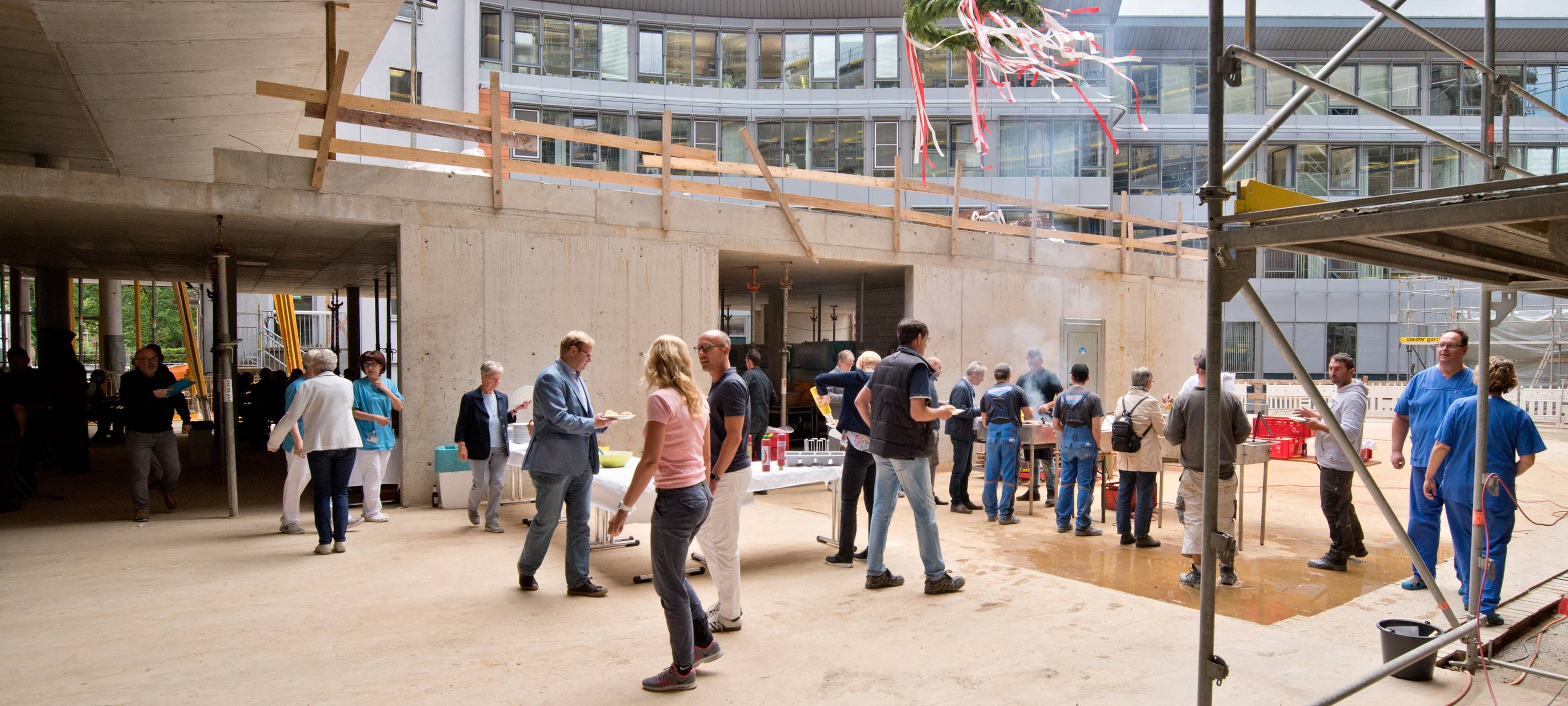 Richtfest am Clemenshospital
