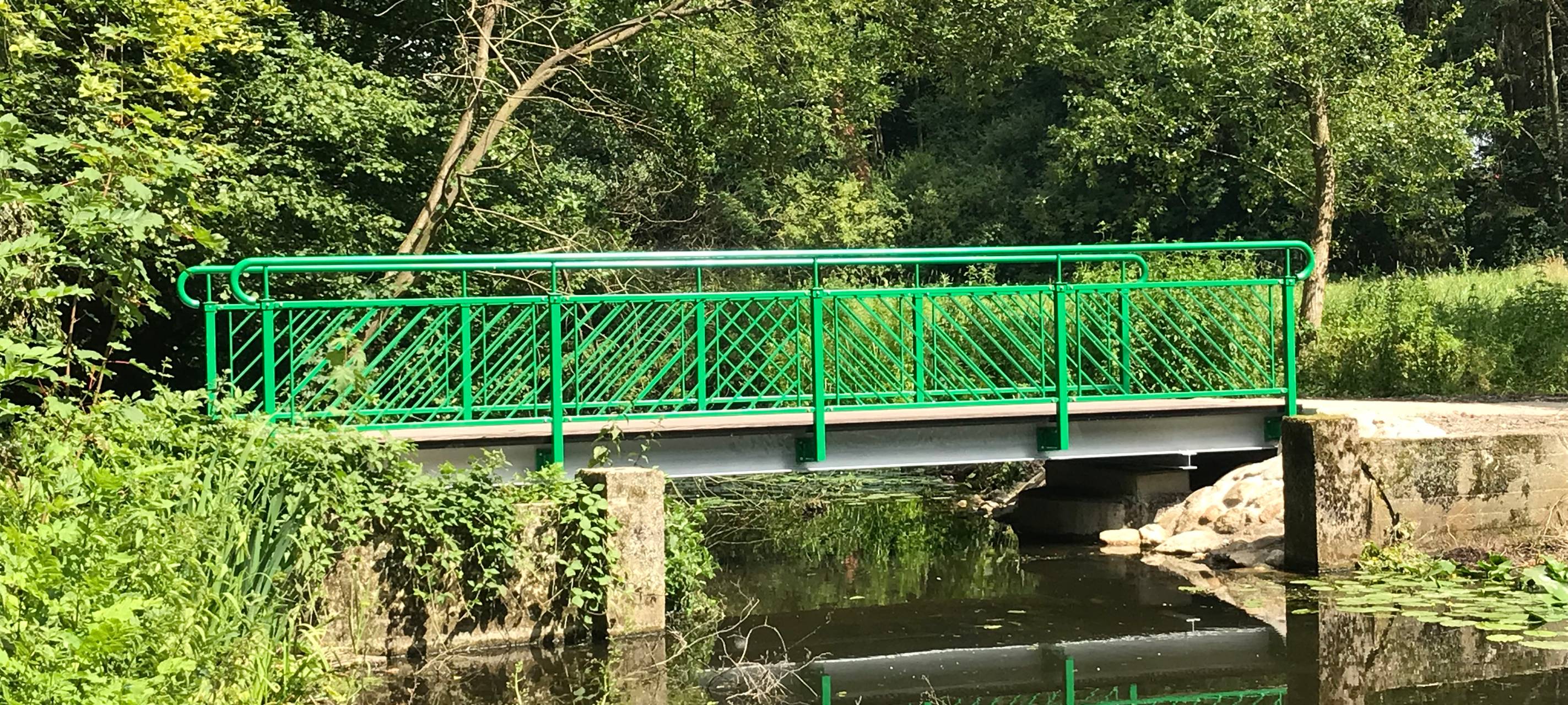Neue Brücke am Wersewanderweg