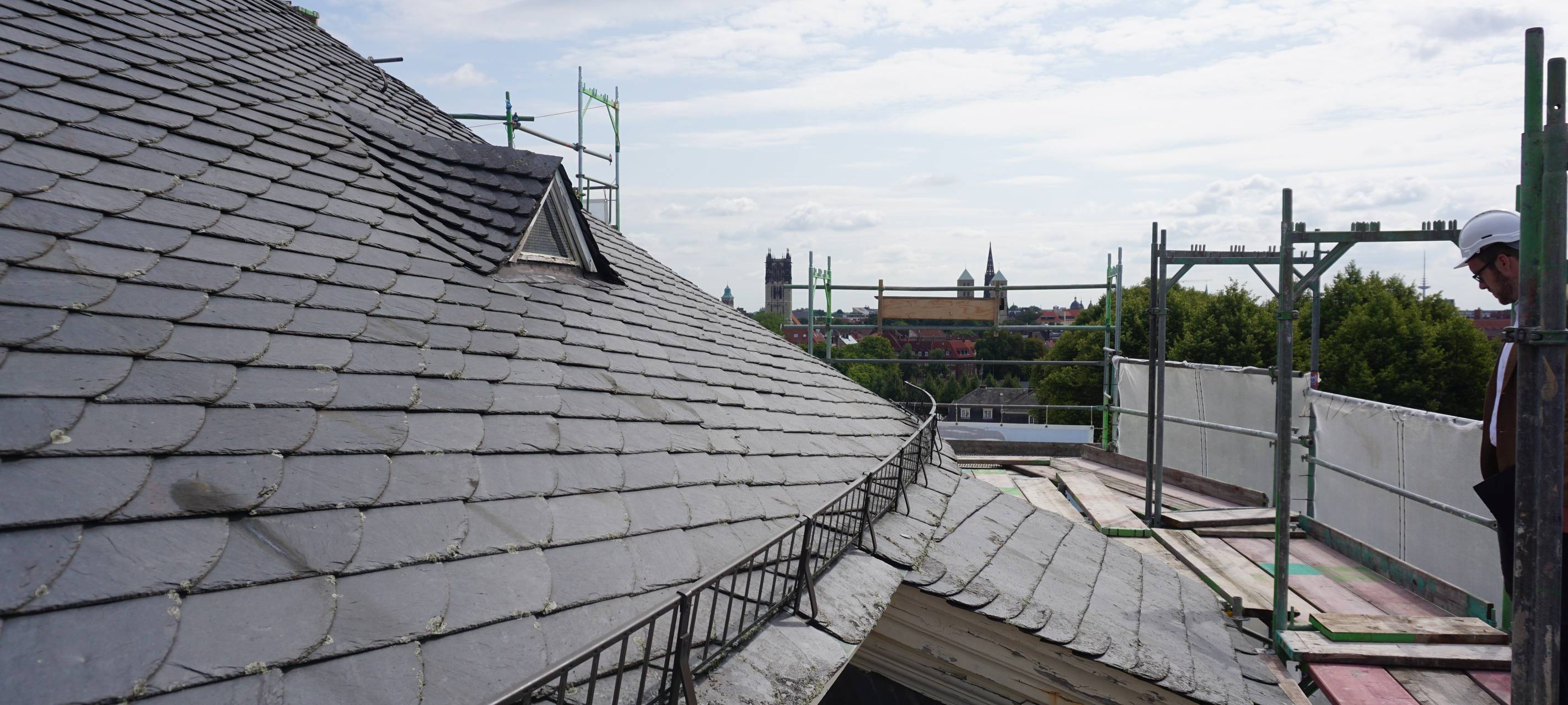 Restaurierung der Schloss-Fassade: Alles läuft nach Plan