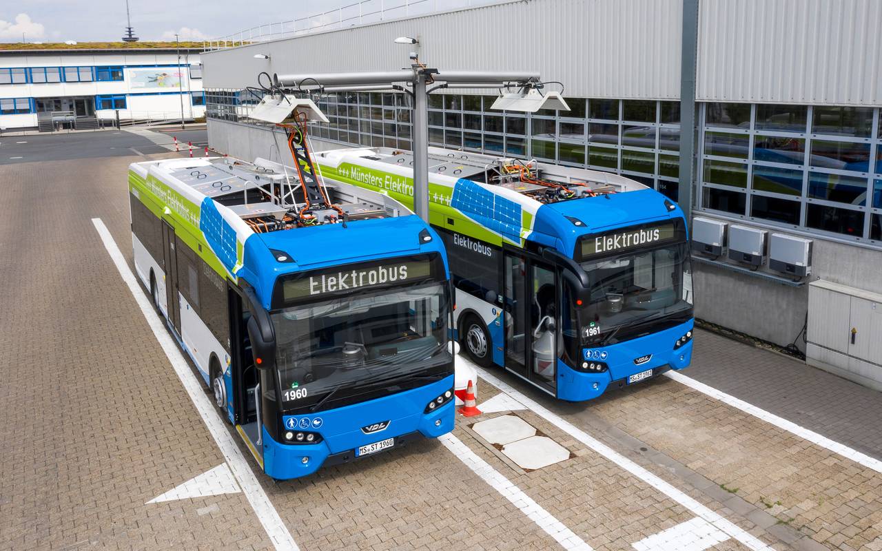 Zwei neue Elektrobusse - Antenne Münster