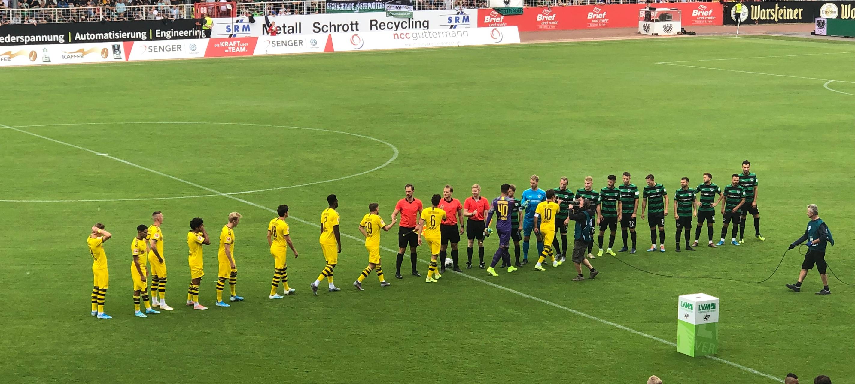 BVB schlägt Gastgeber Preußen Münster 4:0