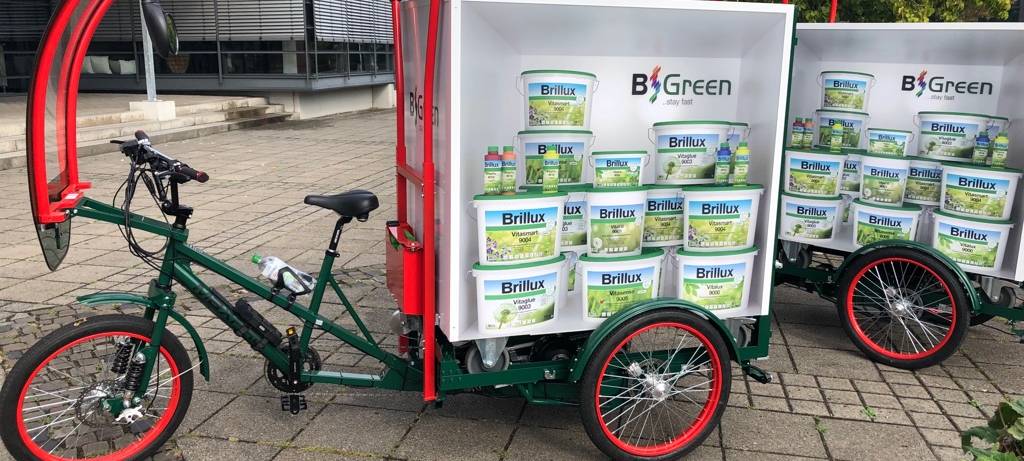 Brillux nimmt weitere Lastenräder in Betrieb