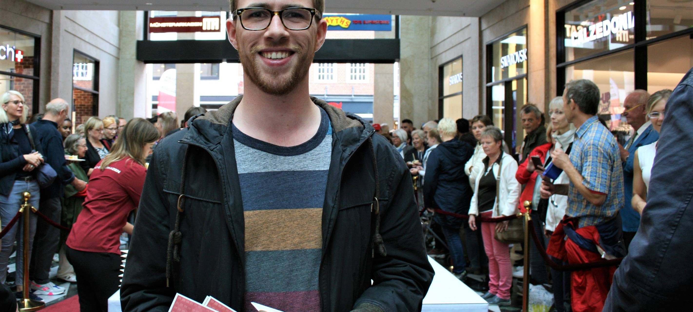 Jonas hat den 200€-Einkaufsgutschein gewonnen