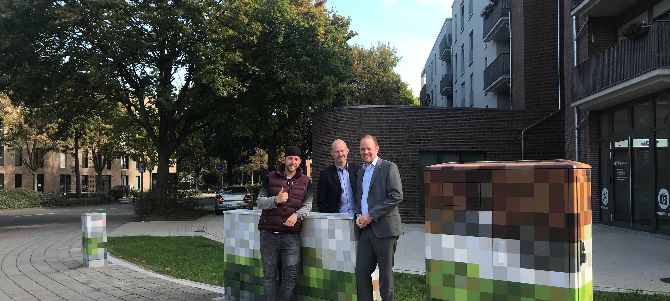 Wohn + Stadtbau verschönert Stromkästen