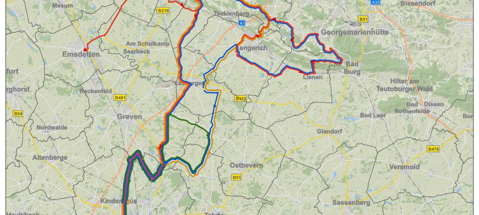 Straßensperrungen zum Münsterland Giro