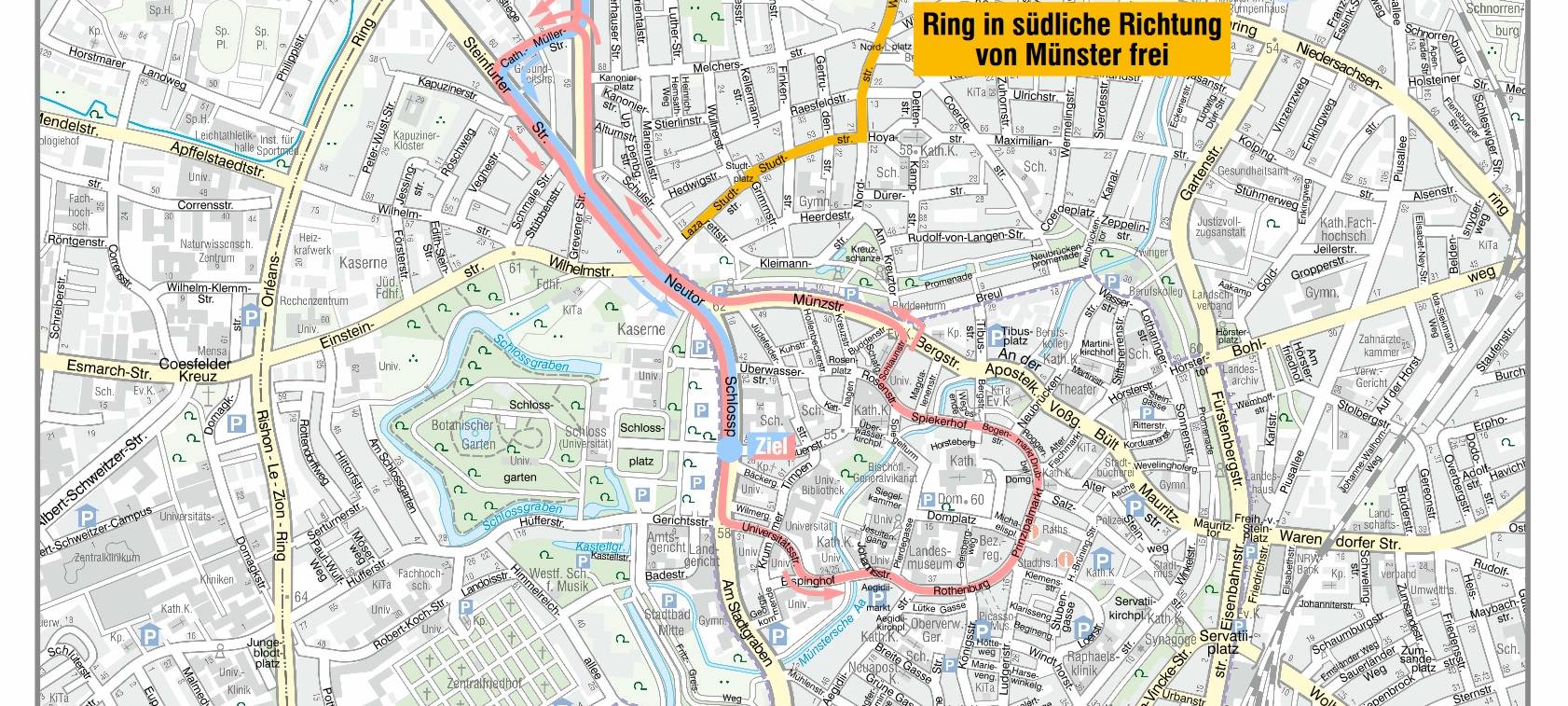Straßensperrungen zum Münsterland Giro