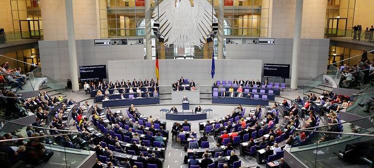 Sitzung im Bundestag