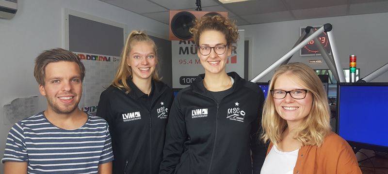 Linda Bock und Barbara Wezorke zu Gast bei Gerrit Nissen und Miriam Gerding in der ANTENNE MÜNSTER-Morningshow