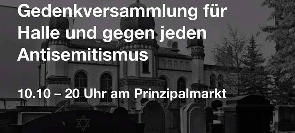 Gedenkversammlung für Halle