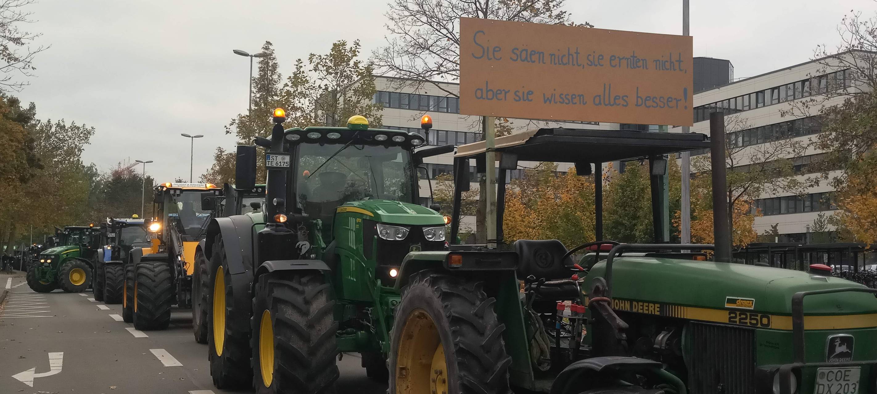 Trecker-Demo in Münster