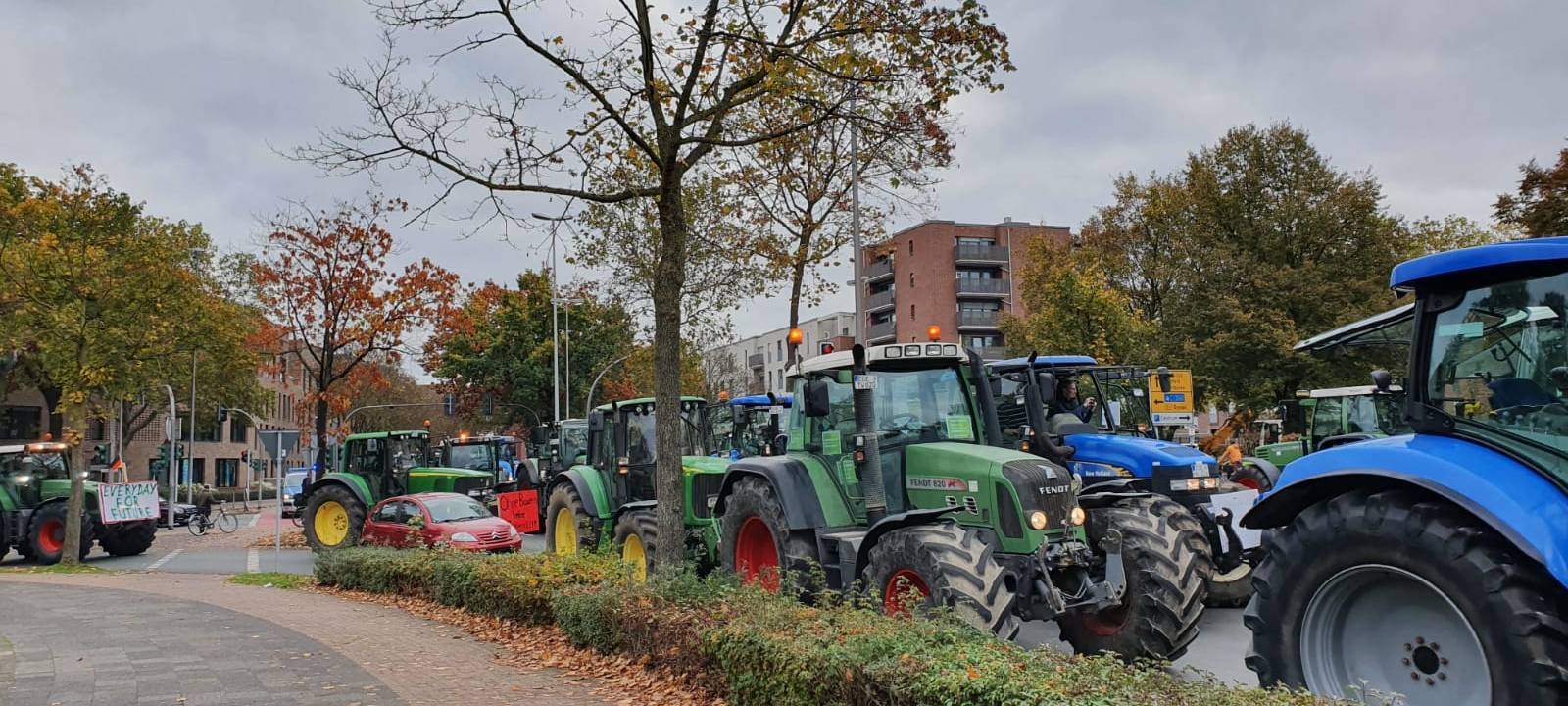 Trecker-Demo in Münster