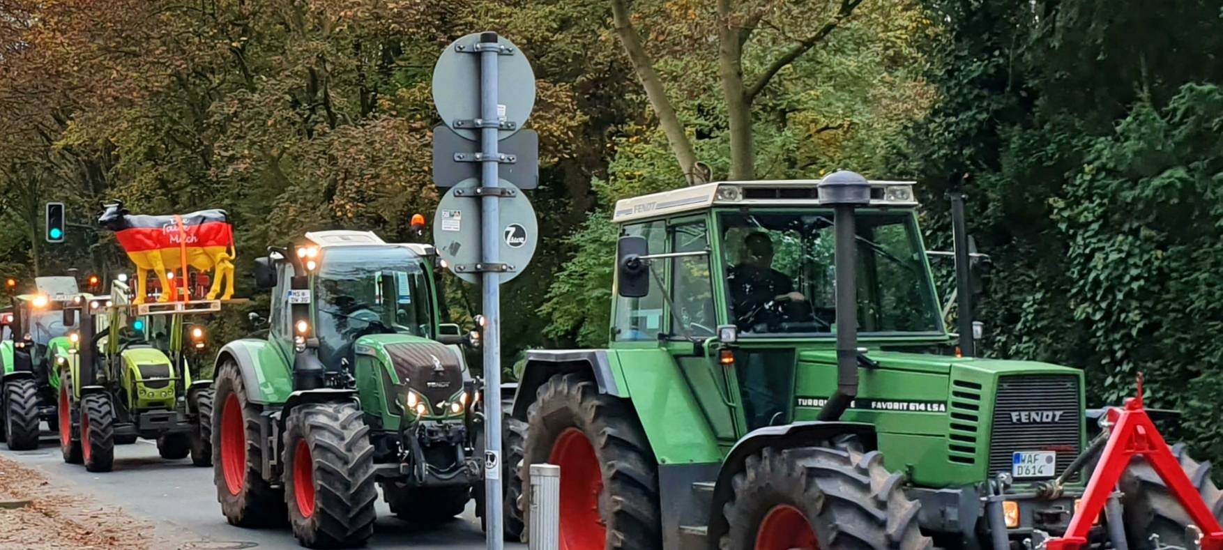 Trecker-Demo in Münster