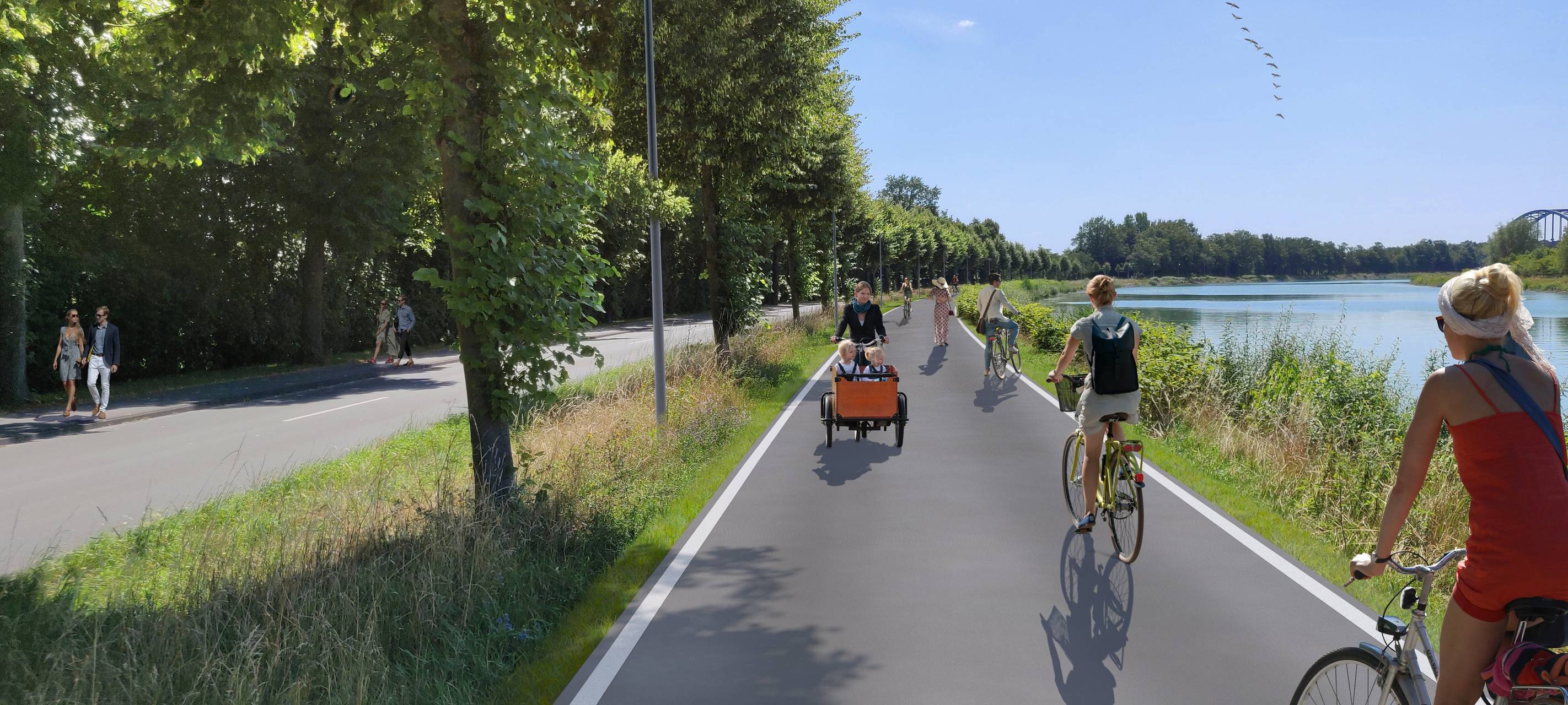 Kanalpromenade bei Tag