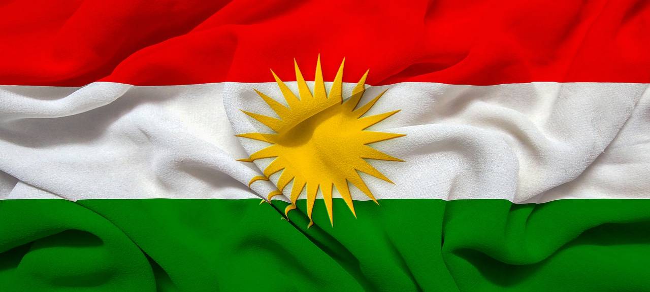 Flagge Kurden
