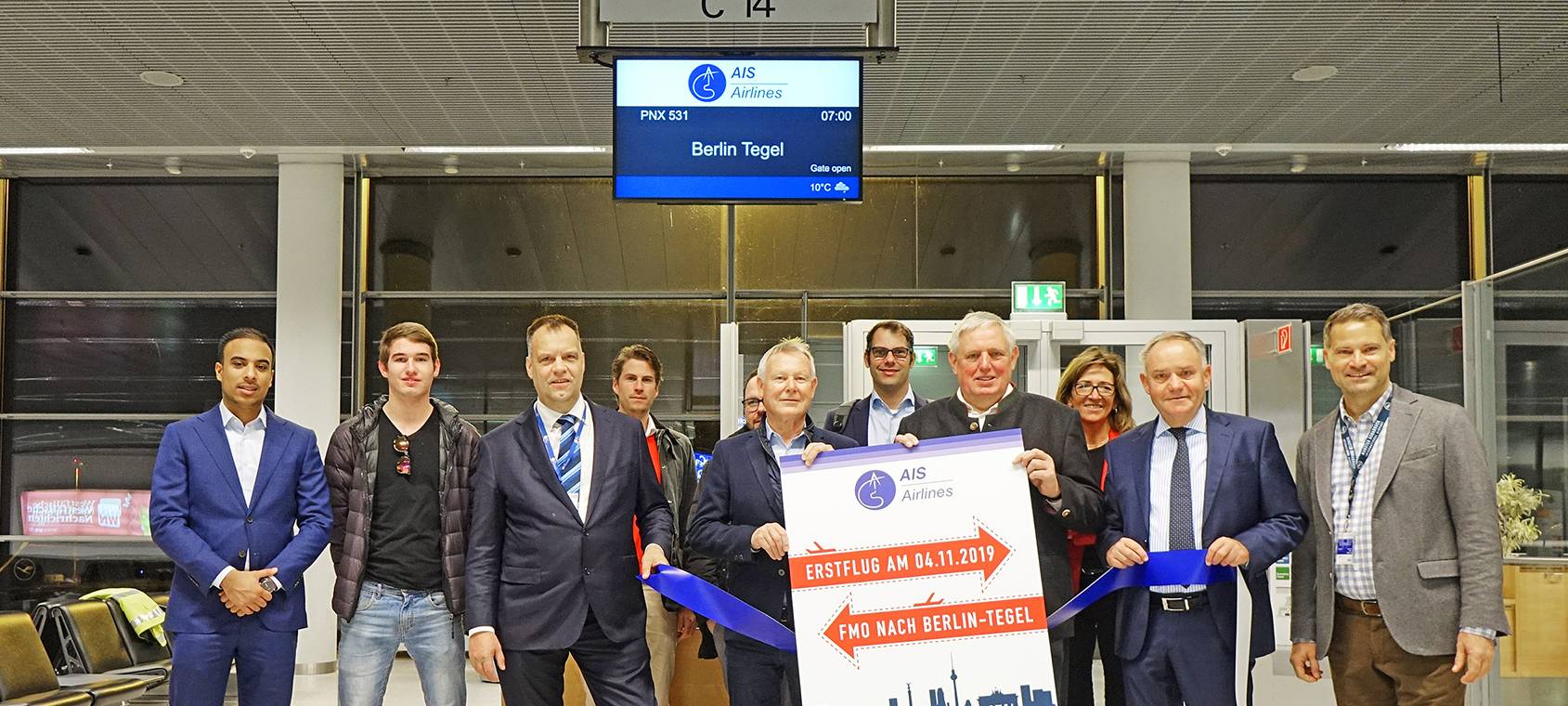 Erstflug nach Berlin