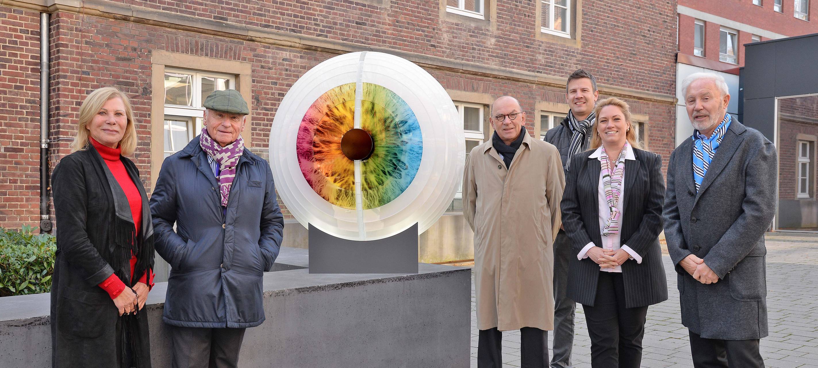 Ein dreidimensionales Auge aus Acryl