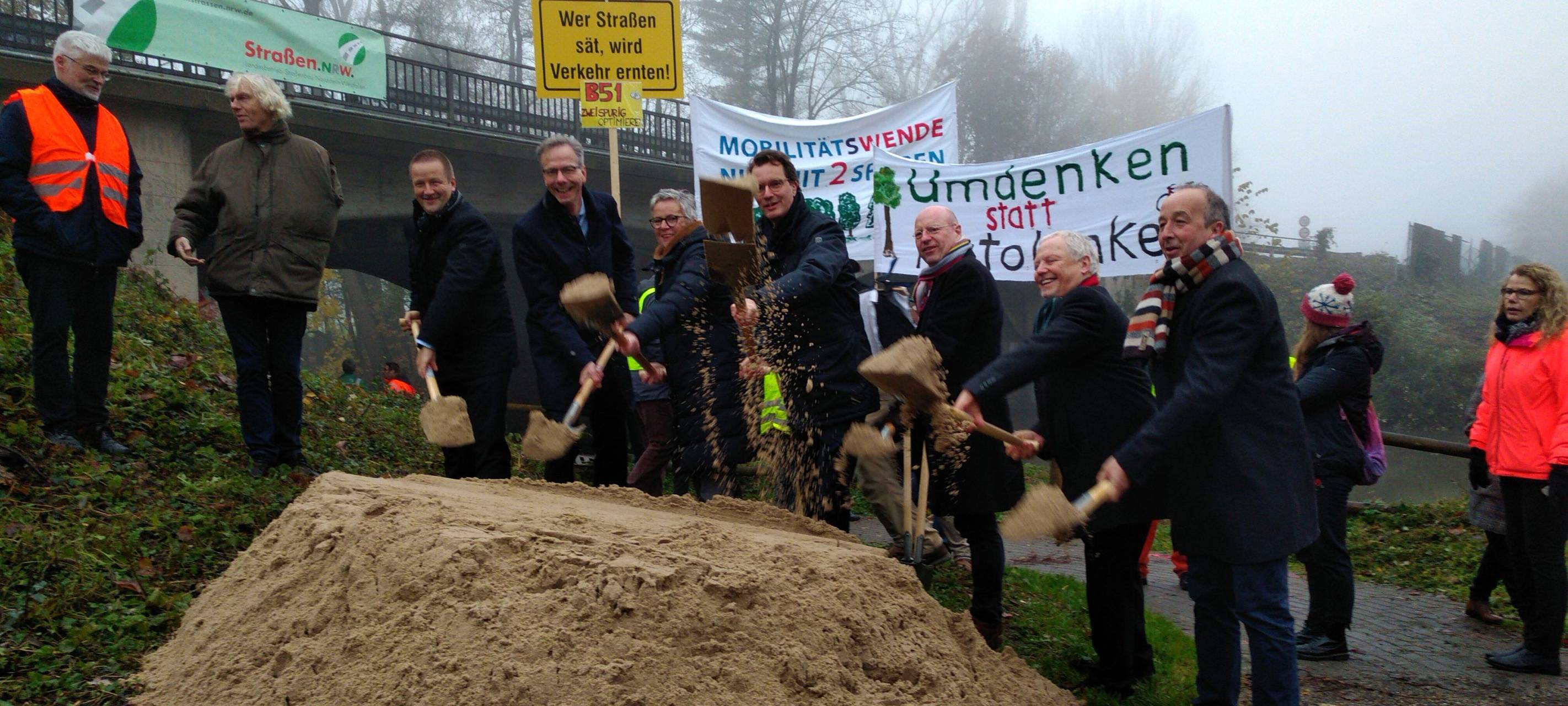 Erster Spatenstich für die Wersebrücke in Handorf