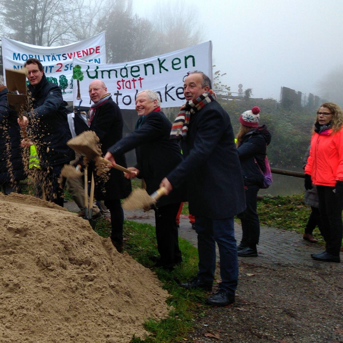 Erster Spatenstich für die Wersebrücke in Handorf - Antenne Münster