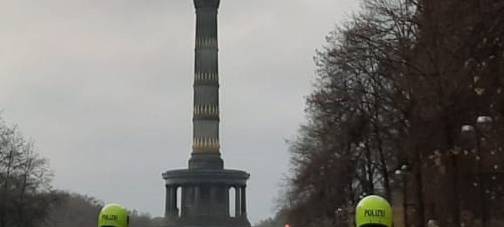 Münsteraner Polizisten im Einsatz in Berlin