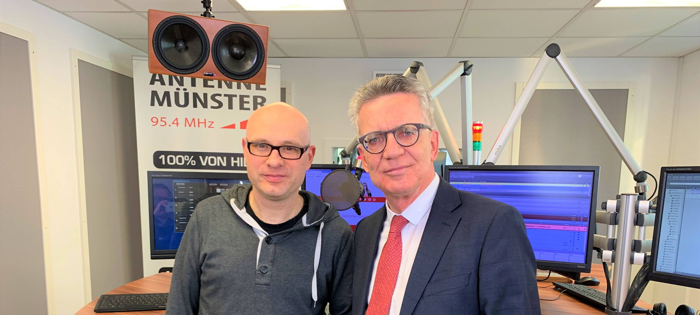 Thomas de Maizière bei ANTENNE MÜNSTER