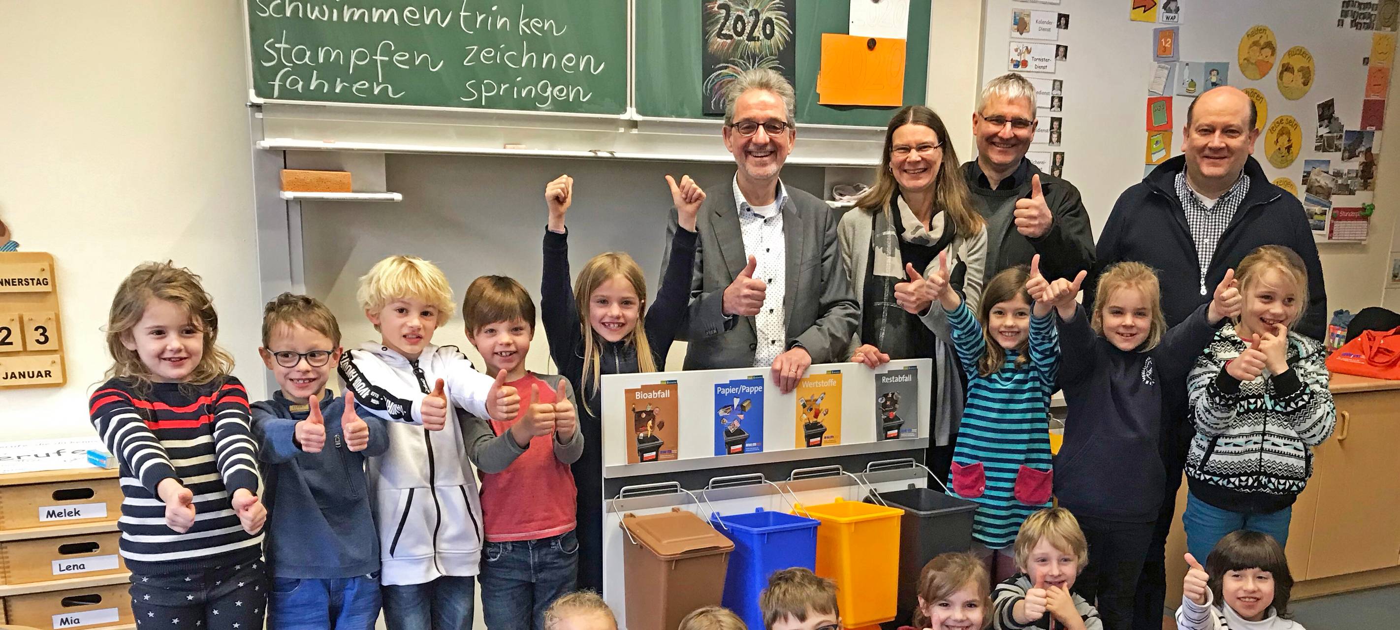 Vier Behälter für die Umwelt: Münsters Schulen trennen konsequent