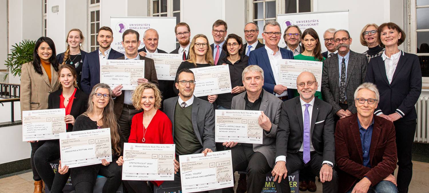 Universitätsgesellschaft fördert im Jahr 2020 zwölf Projekte