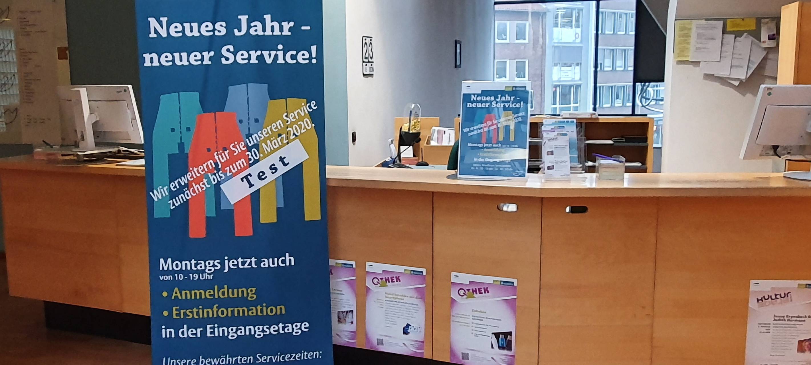 Montags wieder mehr Service